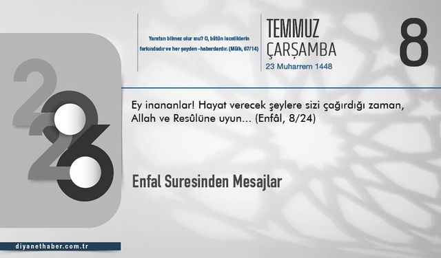 Enfal Suresinden Mesajlar