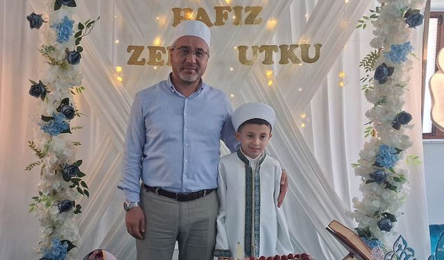 Örgün eğitimle birlikte 7 Ayda hafız oldu