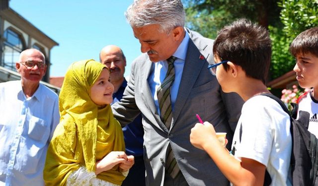 Vali Makas, Kur'an kursu öğrencileriyle buluştu