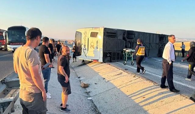 Kütahya'da otobüs kazası