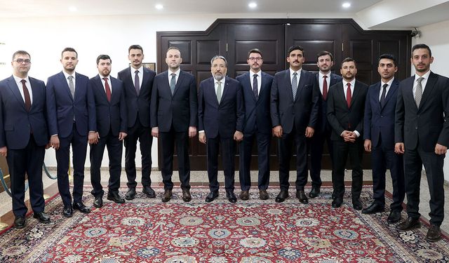Başkan Arpaguş, göreve başlayan müfettiş yardımcılarını kabul etti