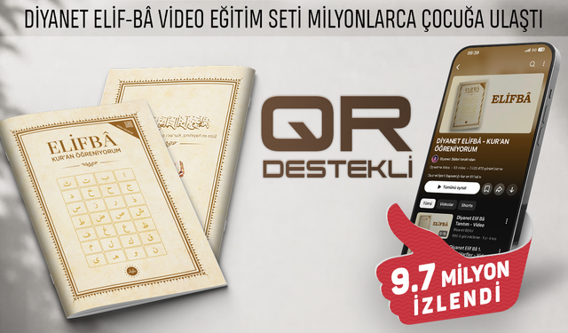 Diyanet Elif-Bâ Video Eğitim Seti milyonlarca çocuğa ulaştı