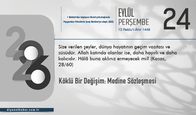 Köklü Bir Değişim: Medine Sözleşmesi
