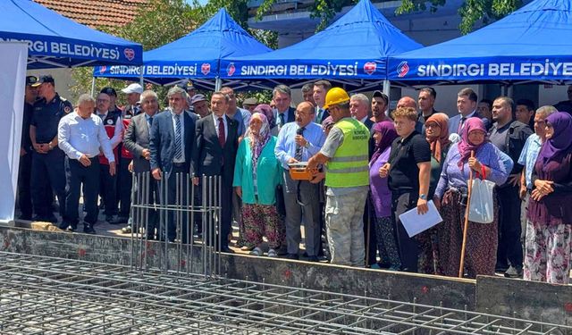 Sındırgı Çelebiler Mahallesi Camii'nin temeli atıldı