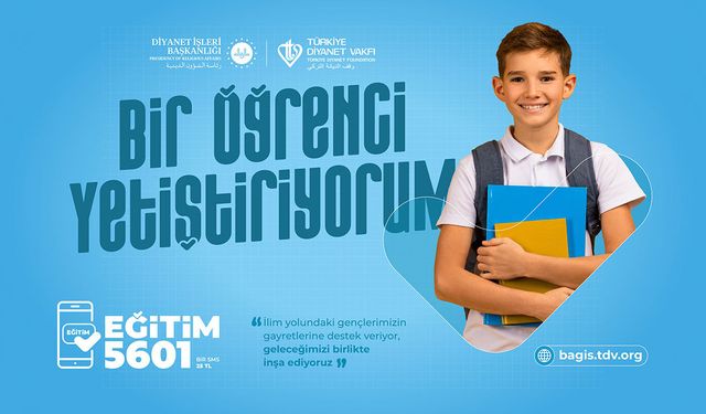TDV, "Bir Öğrenci Yetiştiriyorum" eğitim bağış kampanyası başlattı