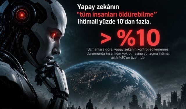Yapay zekanın "tüm insanları öldürebilme" ihtimali yüzde 10'dan fazla