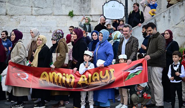 Geleneksel "Amin Alayı" bu yıl Gazzeli çocuklar için düzenlendi