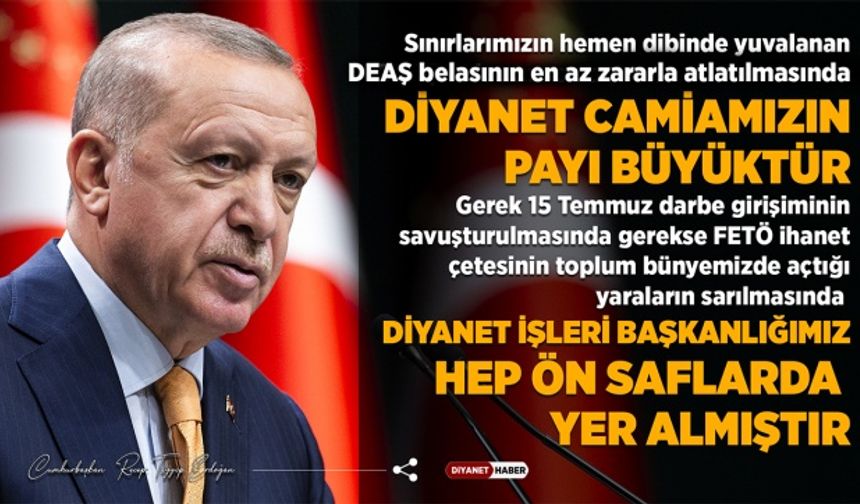 Cumhurbaşkanı Recep Tayyip Erdoğan - Camiler ve Din Görevlileri Haftası