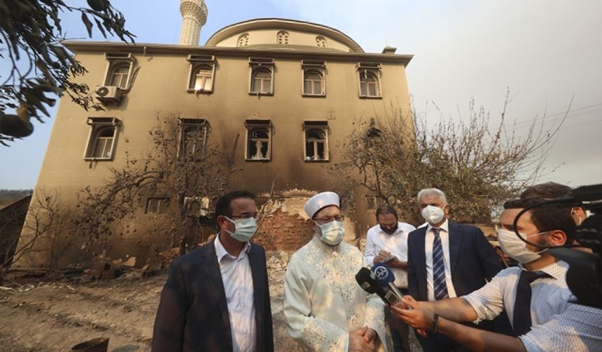 Manavgat'ta Çıkan Yangında, Kalemler Camii yandı