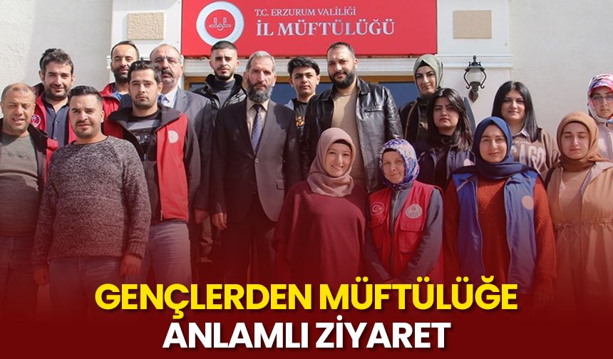 Gençlerden müftülüğe anlamlı ziyaret