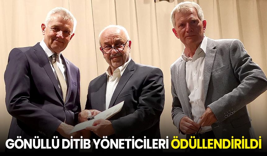 Gönüllü DİTİB yöneticileri ödüllendirildi