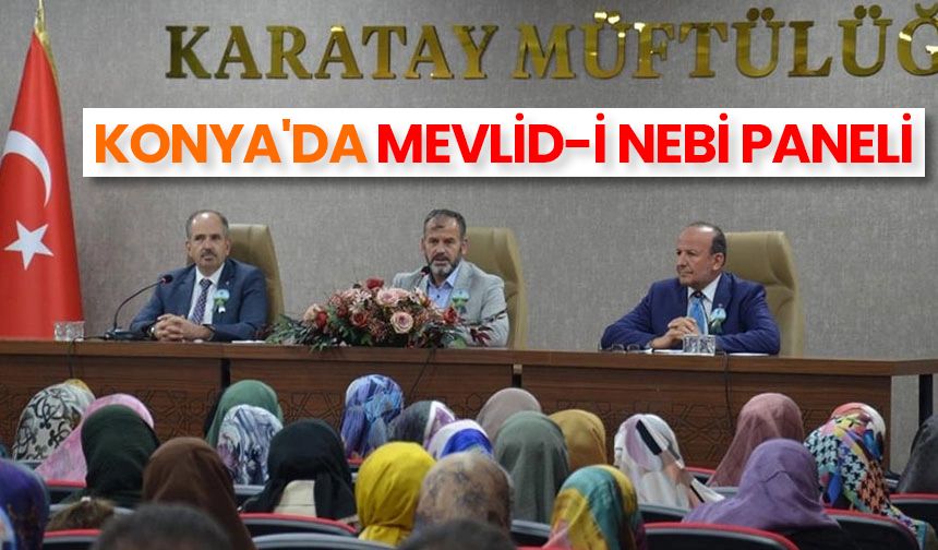 Konya'da Mevlid-i Nebi paneli