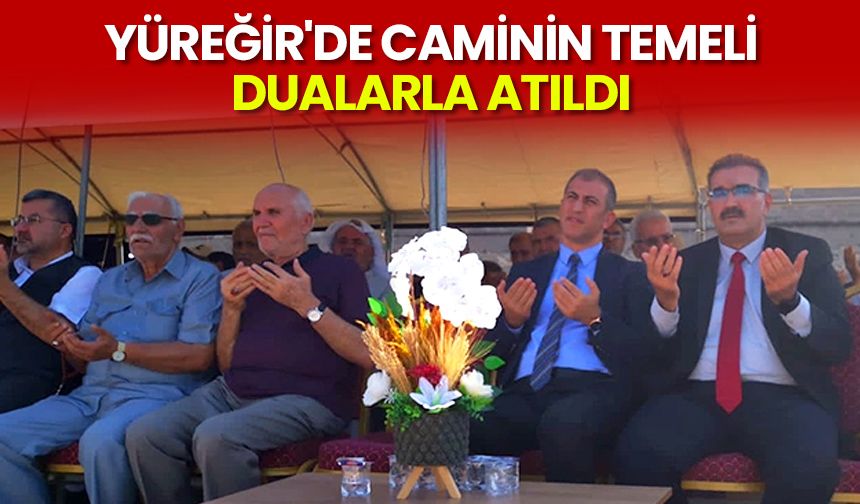 Yüreğir'de cami için temel atıldı