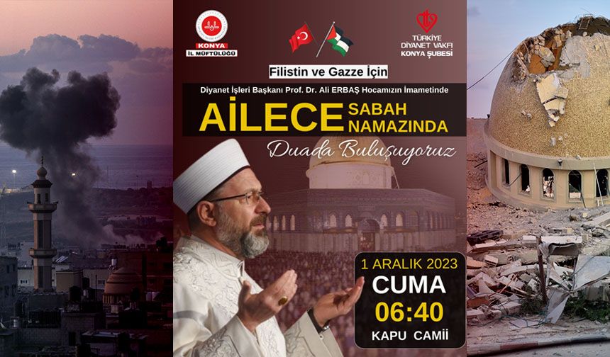 Başkan Erbaş, Konyalı ailelerle sabah namazında buluşacak
