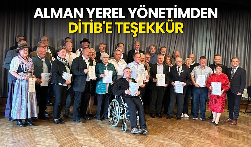 Alman yerel yönetimden DİTİB'e teşekkür