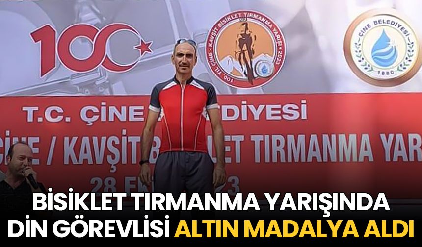 Bisiklet Tırmanma Yarışında din görevlisi altın madalya aldı