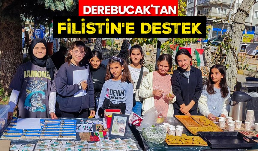 Derebucak'tan Filistin'e destek