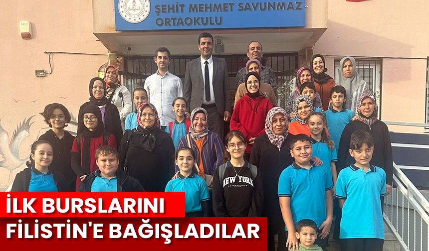 İlk burslarını Filistin'e bağışladılar