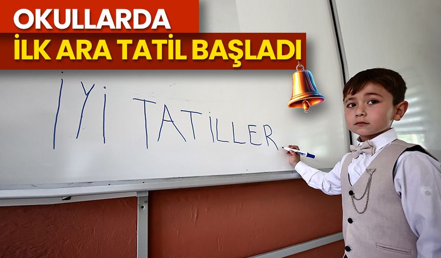 Okullarda ilk ara tatil başladı