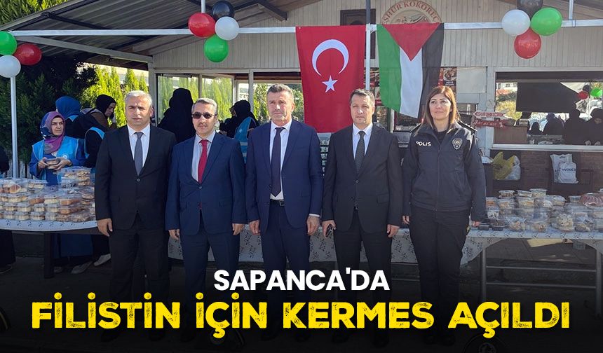 Sapanca'da Filistin için kermes açıldı