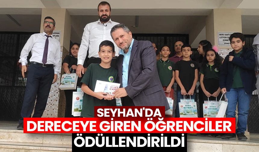 Seyhan'da dereceye giren öğrenciler ödüllendirildi