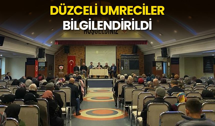 Düzceli umreciler bilgilendirildi