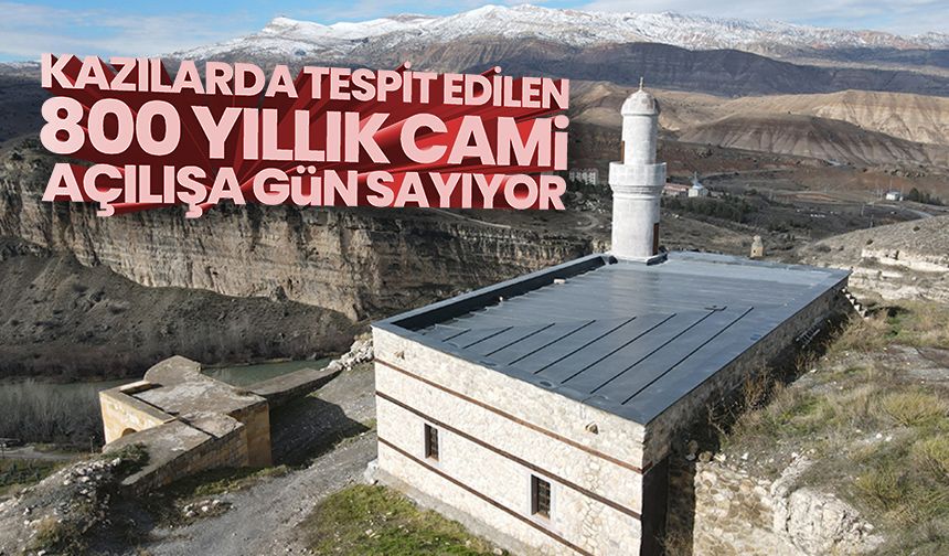 Kazılarda tespit edilen 800 yıllık cami açılışa gün sayıyor