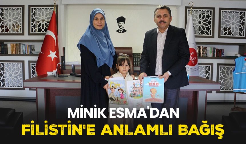 Minik Esma'dan Filistin'e anlamlı bağış