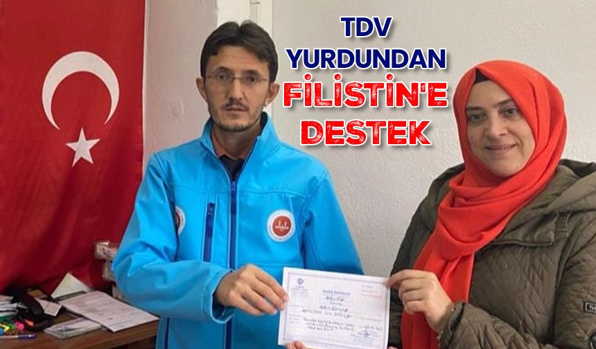 TDV yurdundan Filistin'e destek