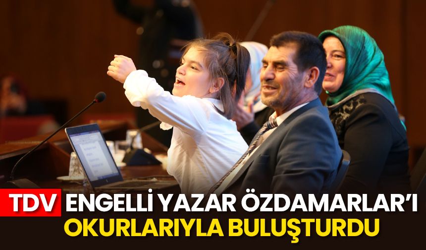 Engelli yazar Özdamarlar, TDV’nin düzenlediği programda okurlarıyla buluştu