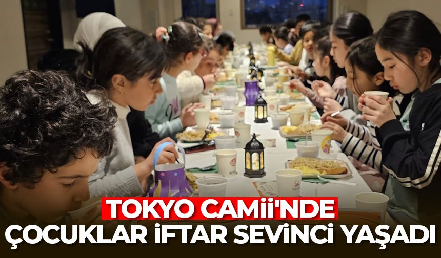 Tokyo Camii'nde çocuklar iftar sevinci yaşadı