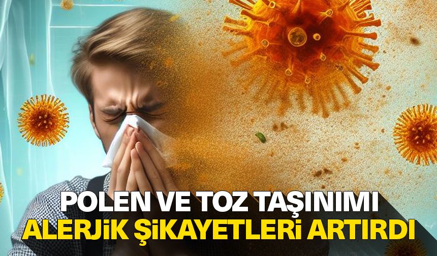 Polen ve toz taşınımı alerjik şikayetleri artırdı