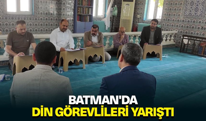 Batman'da din görevlileri yarıştı