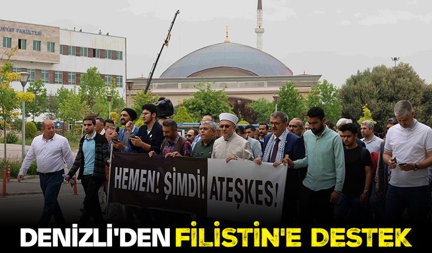 Denizli'den Filistin'e destek