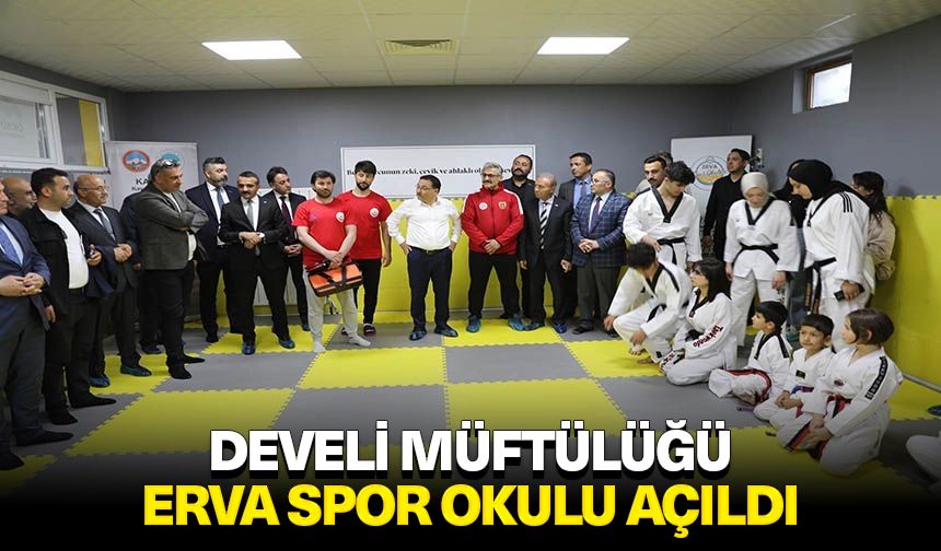 Develi Müftülüğü ERVA Spor Okulu açıldı