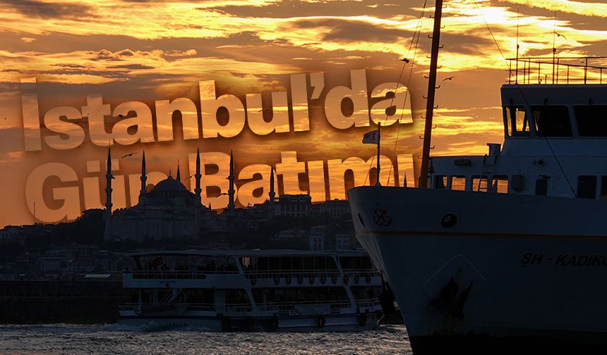 İstanbul'da gün batımı