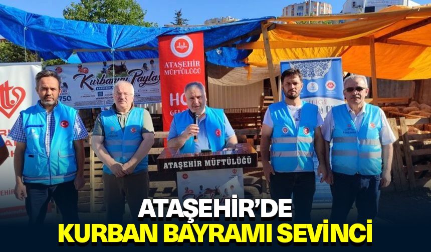 Ataşehir’de kurban bayramı sevinci