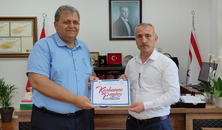 Kıbrıs'tan TDV'ye destek sürüyor