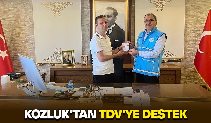 Kozluk'tan TDV'ye destek