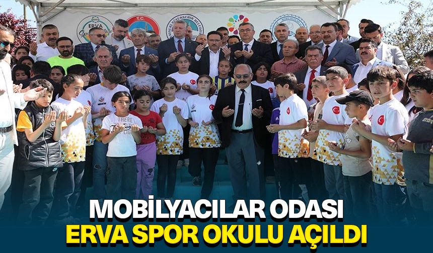 Mobilyacılar Odası ERVA Spor Okulu açıldı