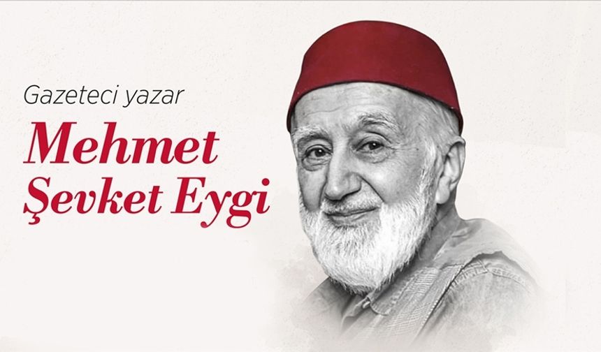 Gazeteci yazar Mehmet Şevket Eygi, Türk kültür-sanatını bir dava olarak benimsedi