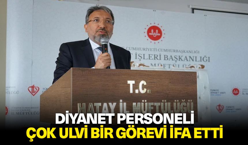 Prof. Dr. Arpaguş: Diyanet personeli çok ulvi bir görevi ifa etti