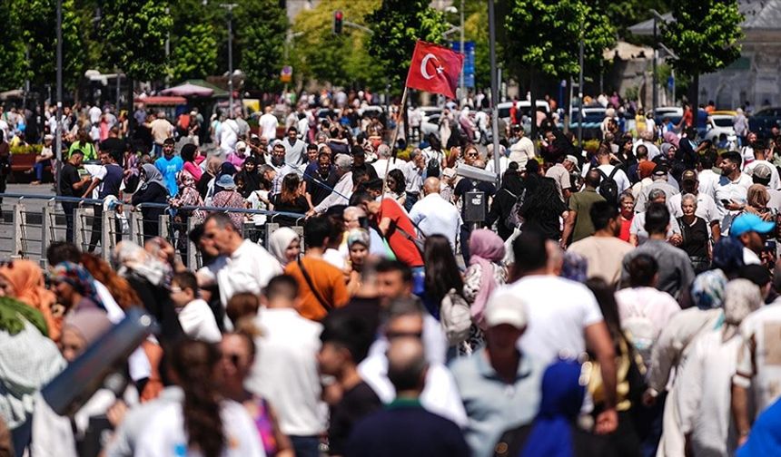 Türkiye, 85 milyon 372 bin 377 kişilik nüfusuyla 194 ülke arasında 18. sırada