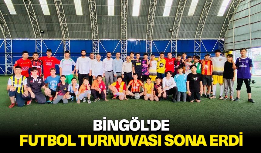 Bingöl'de futbol turnuvası sona erdi