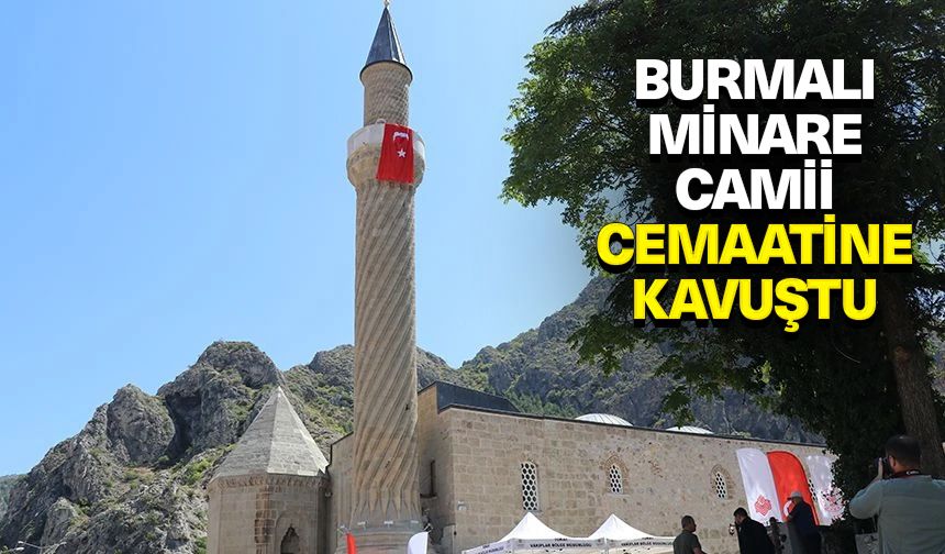 Burmalı Minare Camii cemaatine kavuştu