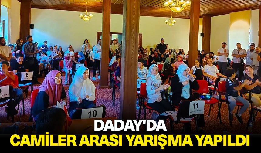 Daday'da camiler arası yarışma yapıldı