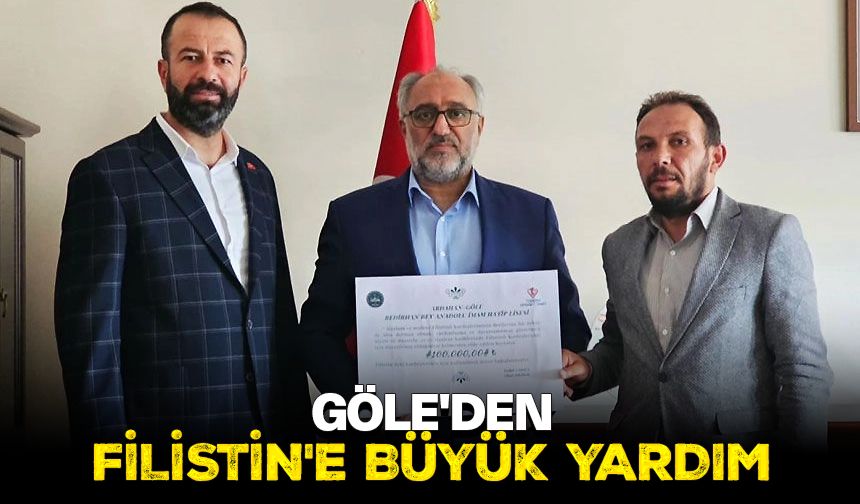 Göle'den Filistin'e büyük yardım