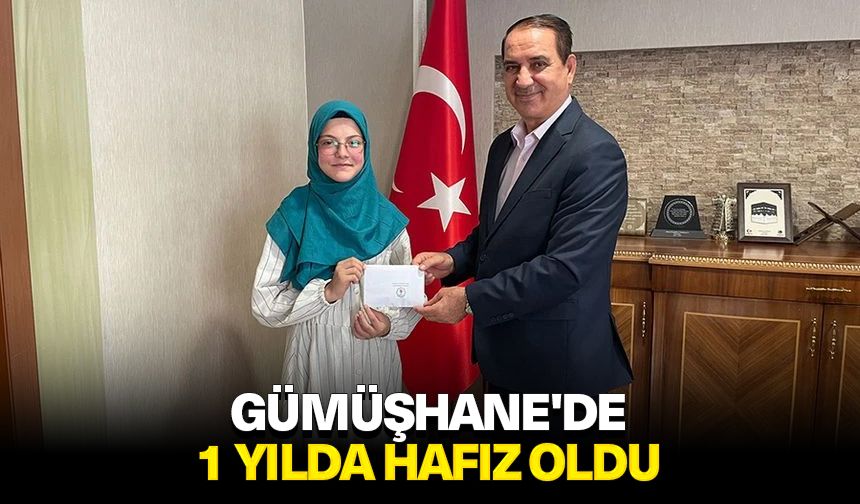 1 yılda hafız oldu