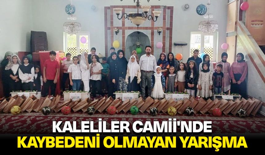 Kaleliler Camii'nde kaybedeni olmayan yarışma