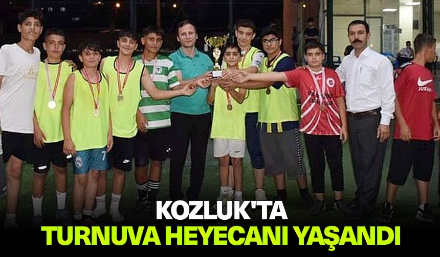 Kozluk'ta turnuva heyecanı yaşandı